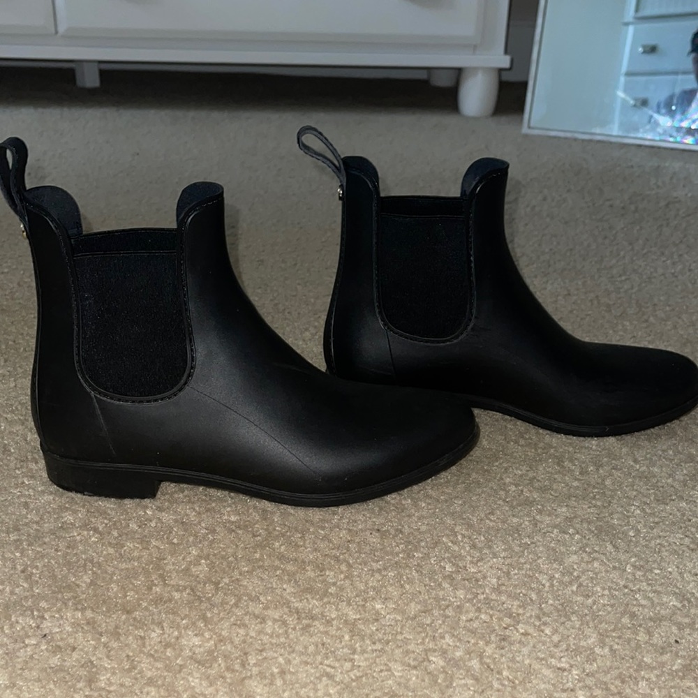 Sam Edelman Black Chelsea Rain Boots